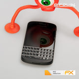 Panzerfolie atFoliX kompatibel mit Blackberry Q10, entspiegelnde und stoßdämpfende FX (3X)