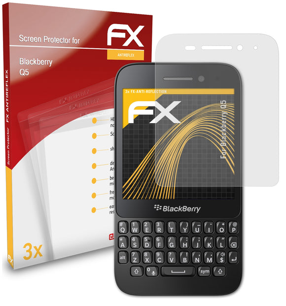 atFoliX FX-Antireflex Displayschutzfolie für Blackberry Q5