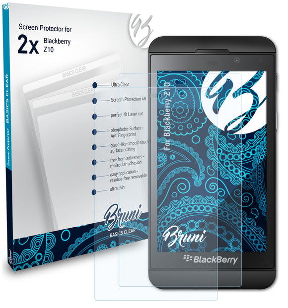 Bruni Basics-Clear Displayschutzfolie für Blackberry Z10