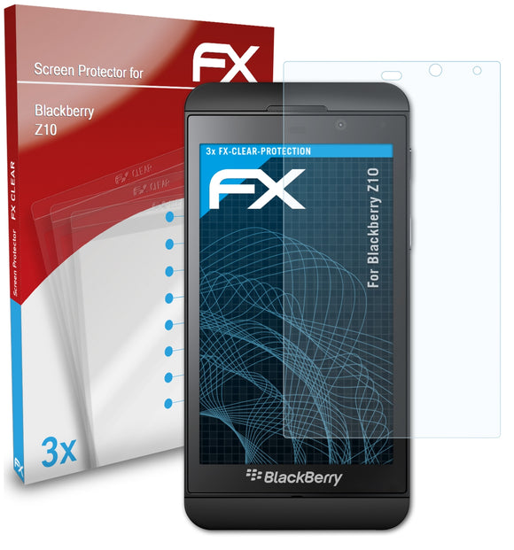 atFoliX FX-Clear Schutzfolie für Blackberry Z10