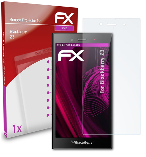 atFoliX FX-Hybrid-Glass Panzerglasfolie für Blackberry Z3