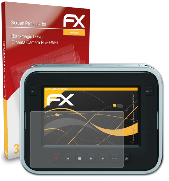 atFoliX FX-Antireflex Displayschutzfolie für Blackmagic Design Cinema Camera (PL/EF/MFT)