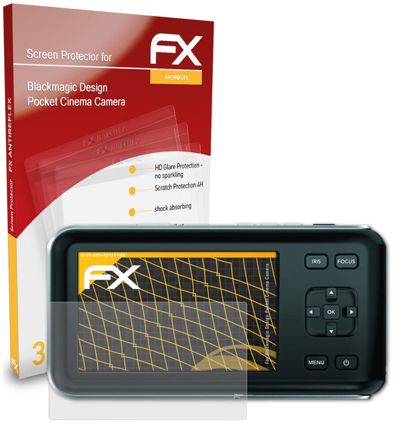 atFoliX FX-Antireflex Displayschutzfolie für Blackmagic Design Pocket Cinema Camera