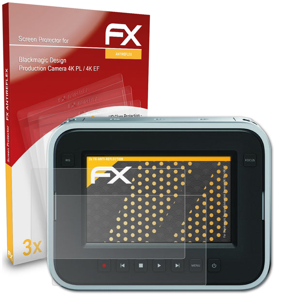 atFoliX FX-Antireflex Displayschutzfolie für Blackmagic Design Production Camera (4K PL / 4K EF)