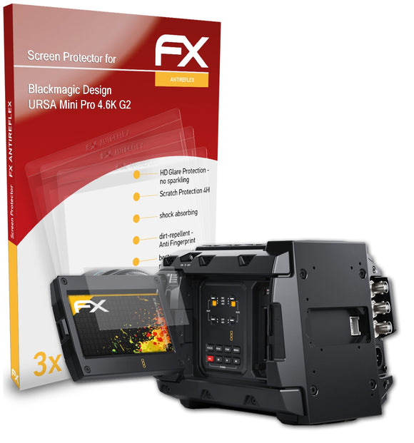 atFoliX FX-Antireflex Displayschutzfolie für Blackmagic Design URSA Mini Pro 4.6K G2