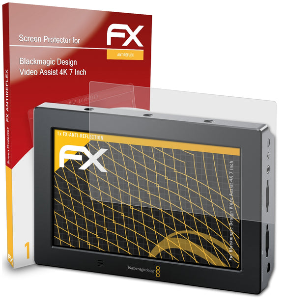 atFoliX FX-Antireflex Displayschutzfolie für Blackmagic Design Video Assist 4K (7 Inch)