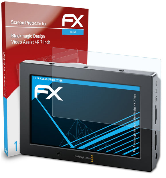 atFoliX FX-Clear Schutzfolie für Blackmagic Design Video Assist 4K (7 Inch)