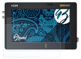 Schutzfolie Bruni kompatibel mit Blackmagic Design Video Assist 5 12G HDR, glasklare (2X)