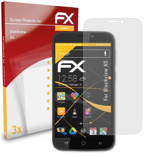 atFoliX FX-Antireflex Displayschutzfolie für Blackview A5