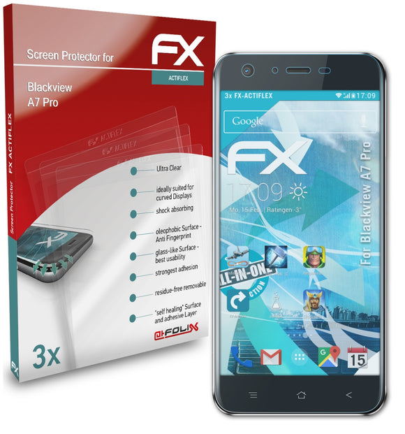 atFoliX FX-ActiFleX Displayschutzfolie für Blackview A7 Pro