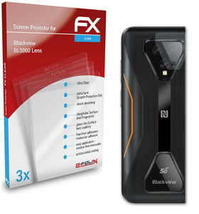 atFoliX FX-Clear Schutzfolie für Blackview BL5000 Lens