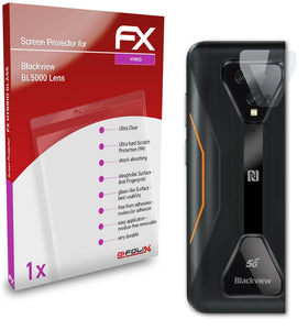 atFoliX FX-Hybrid-Glass Panzerglasfolie für Blackview BL5000 Lens