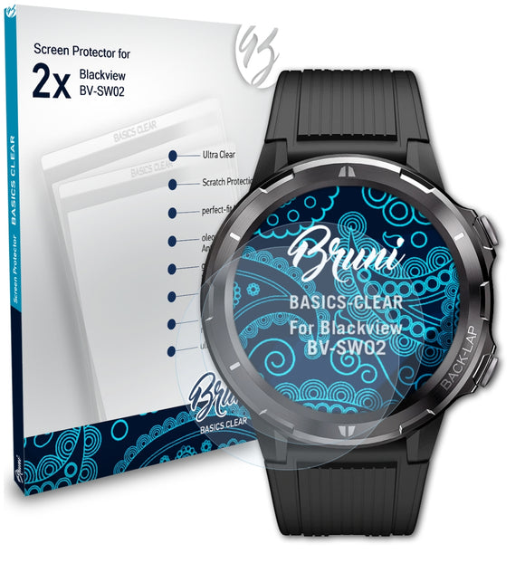 Bruni Basics-Clear Displayschutzfolie für Blackview BV-SW02