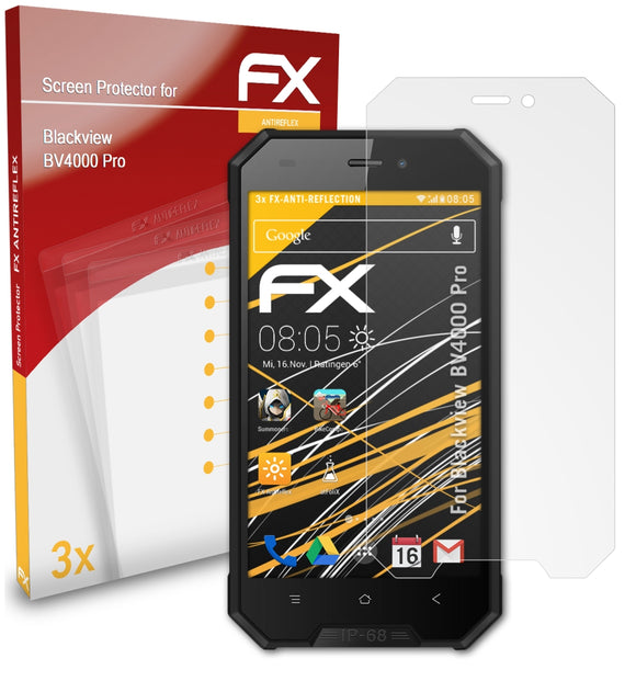 atFoliX FX-Antireflex Displayschutzfolie für Blackview BV4000 Pro