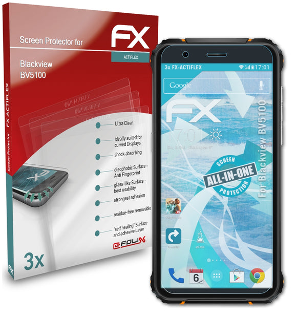 atFoliX FX-ActiFleX Displayschutzfolie für Blackview BV5100