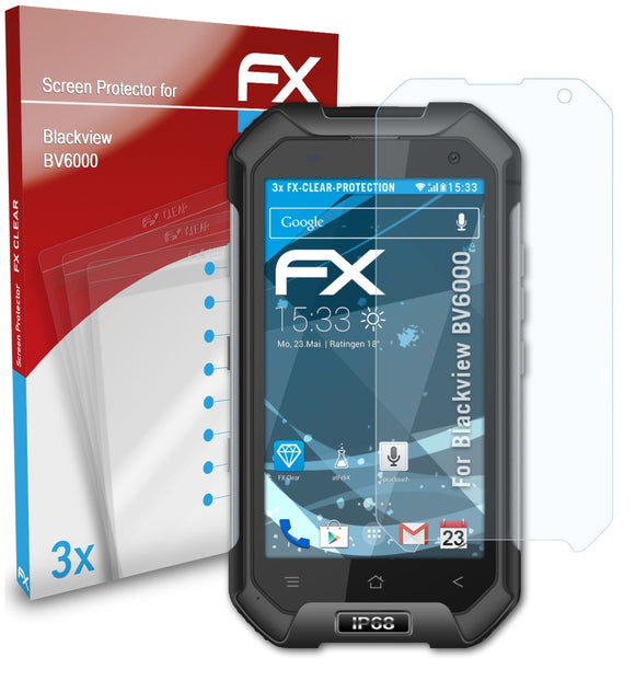 atFoliX FX-Clear Schutzfolie für Blackview BV6000