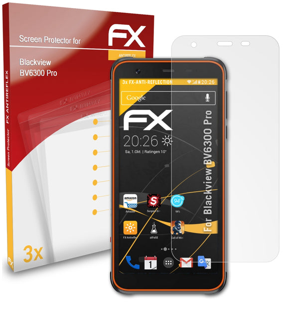 atFoliX FX-Antireflex Displayschutzfolie für Blackview BV6300 Pro