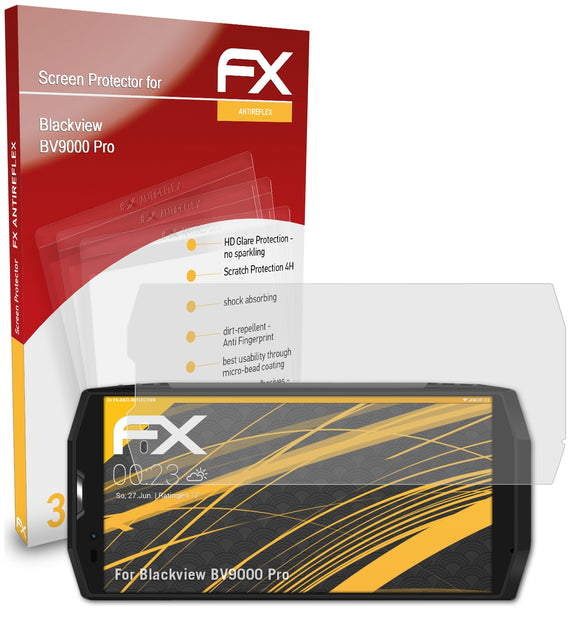 atFoliX FX-Antireflex Displayschutzfolie für Blackview BV9000 Pro