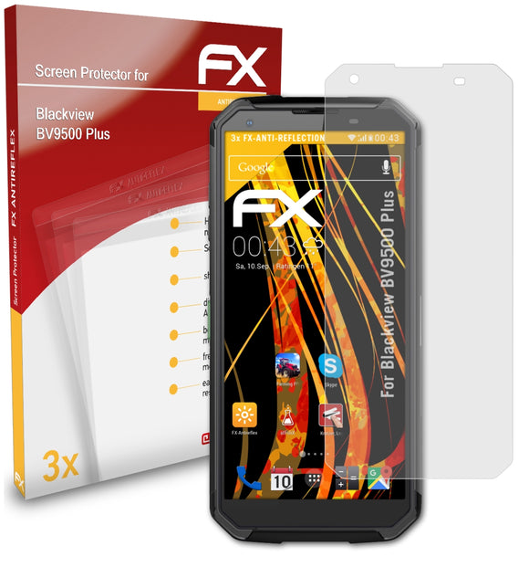 atFoliX FX-Antireflex Displayschutzfolie für Blackview BV9500 Plus