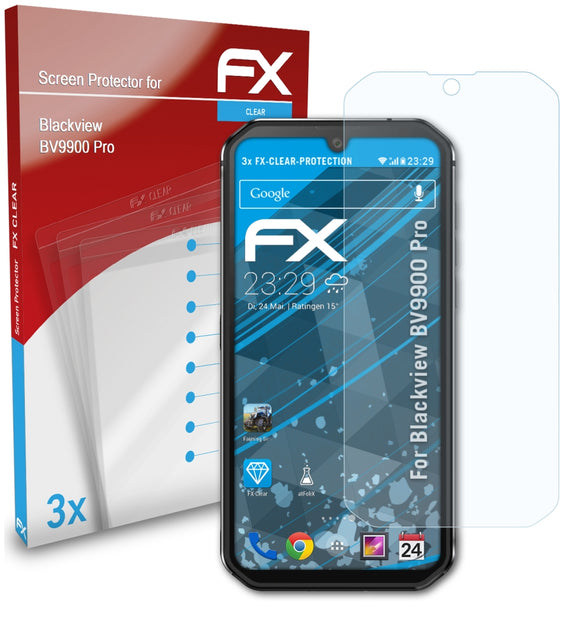 atFoliX FX-Clear Schutzfolie für Blackview BV9900 Pro