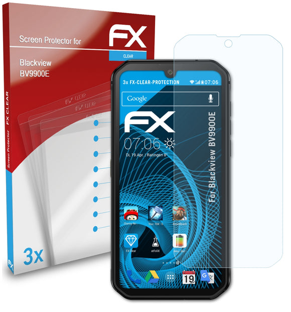 atFoliX FX-Clear Schutzfolie für Blackview BV9900E