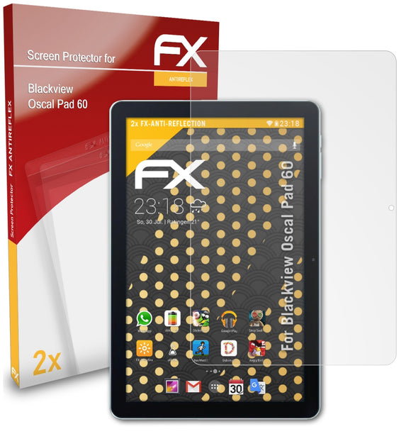 atFoliX FX-Antireflex Displayschutzfolie für Blackview Oscal Pad 60