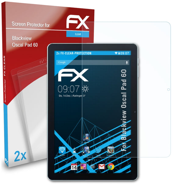 atFoliX FX-Clear Schutzfolie für Blackview Oscal Pad 60