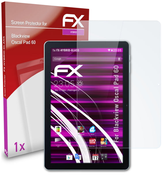 atFoliX FX-Hybrid-Glass Panzerglasfolie für Blackview Oscal Pad 60