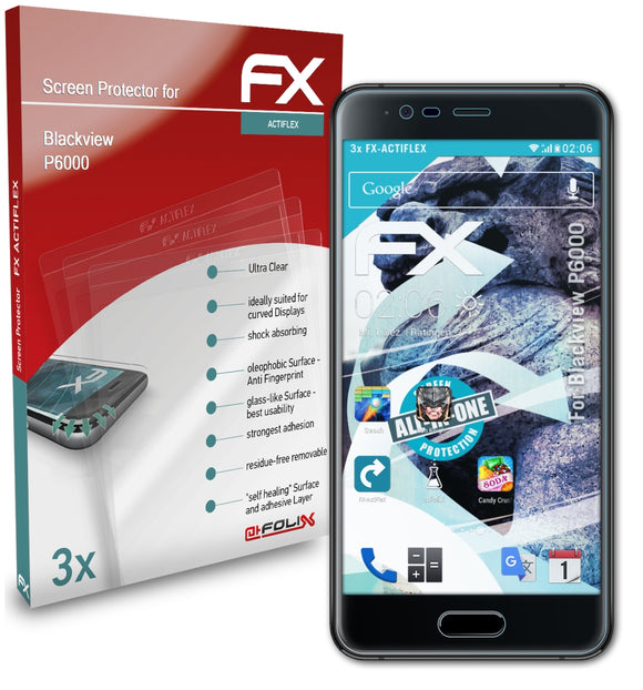 atFoliX FX-ActiFleX Displayschutzfolie für Blackview P6000