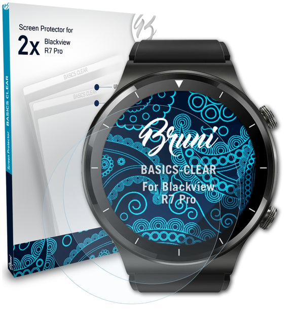 Bruni Basics-Clear Displayschutzfolie für Blackview R7 Pro