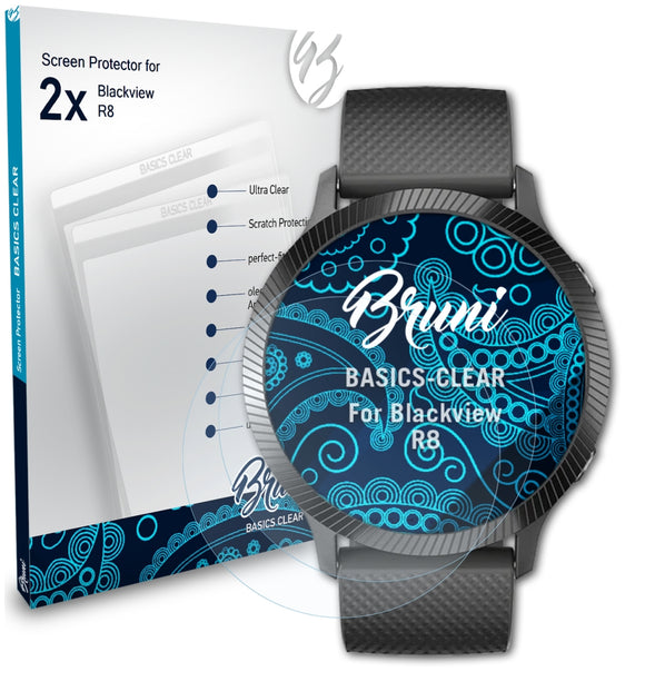 Bruni Basics-Clear Displayschutzfolie für Blackview R8