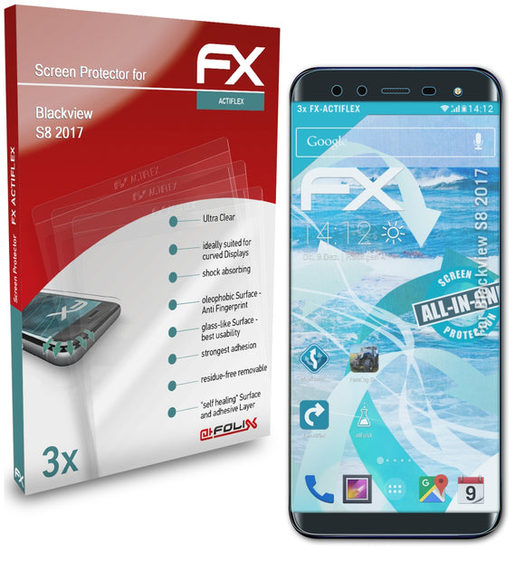 atFoliX FX-ActiFleX Displayschutzfolie für Blackview S8 (2017)