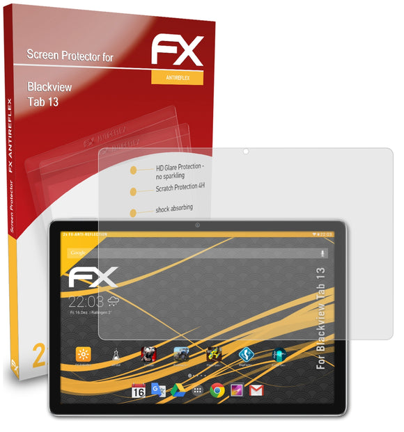 atFoliX FX-Antireflex Displayschutzfolie für Blackview Tab 13