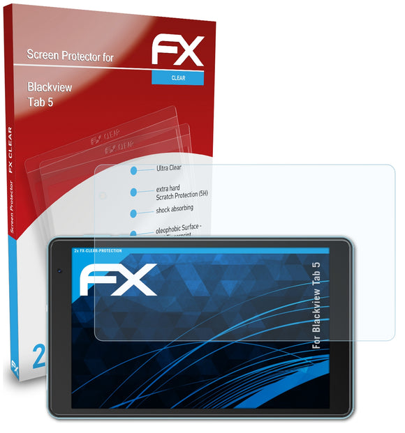 atFoliX FX-Clear Schutzfolie für Blackview Tab 5