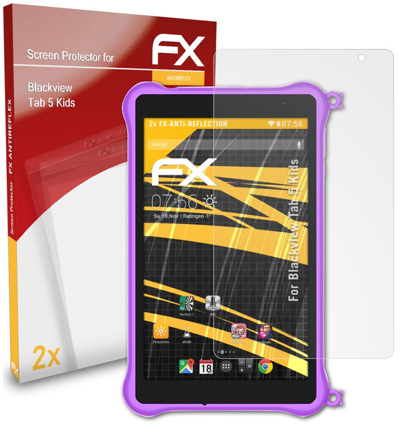 atFoliX FX-Antireflex Displayschutzfolie für Blackview Tab 5 Kids