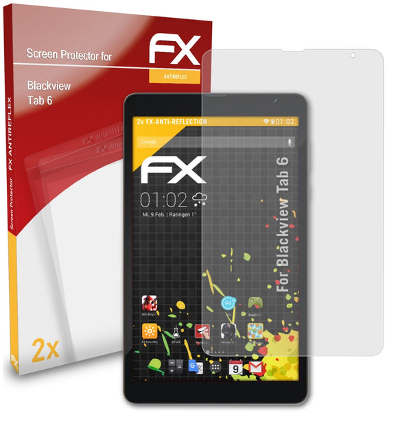 atFoliX FX-Antireflex Displayschutzfolie für Blackview Tab 6