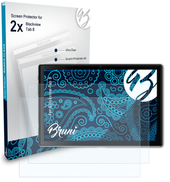 Bruni Basics-Clear Displayschutzfolie für Blackview Tab 8
