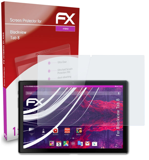 atFoliX FX-Hybrid-Glass Panzerglasfolie für Blackview Tab 8