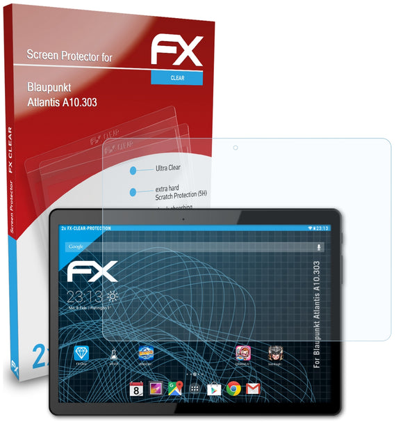 atFoliX FX-Clear Schutzfolie für Blaupunkt Atlantis A10.303