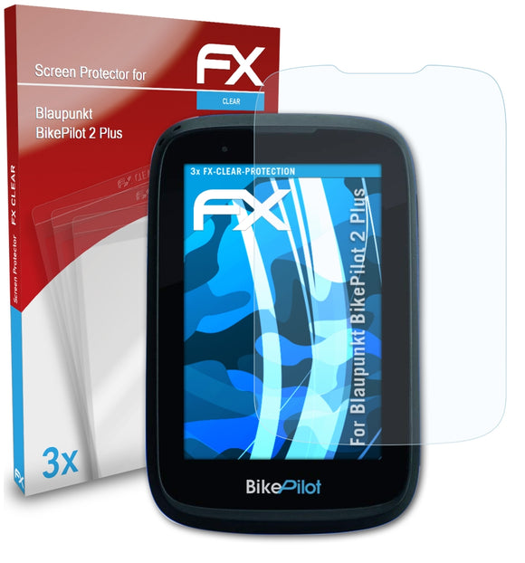 atFoliX FX-Clear Schutzfolie für Blaupunkt BikePilot 2 Plus