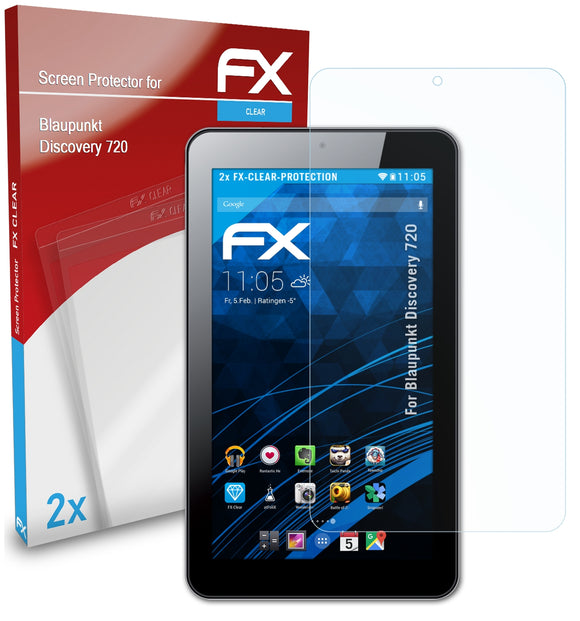 atFoliX FX-Clear Schutzfolie für Blaupunkt Discovery 720