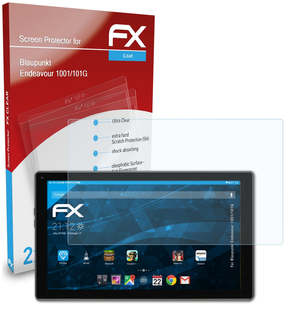 atFoliX FX-Clear Schutzfolie für Blaupunkt Endeavour 1001/101G