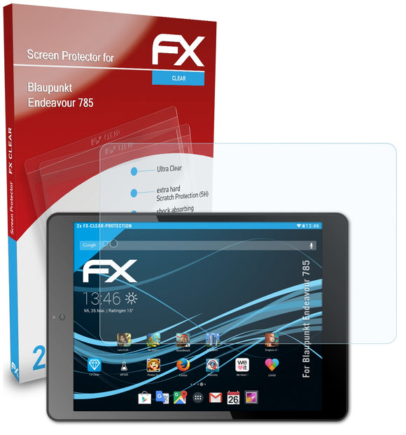 atFoliX FX-Clear Schutzfolie für Blaupunkt Endeavour 785