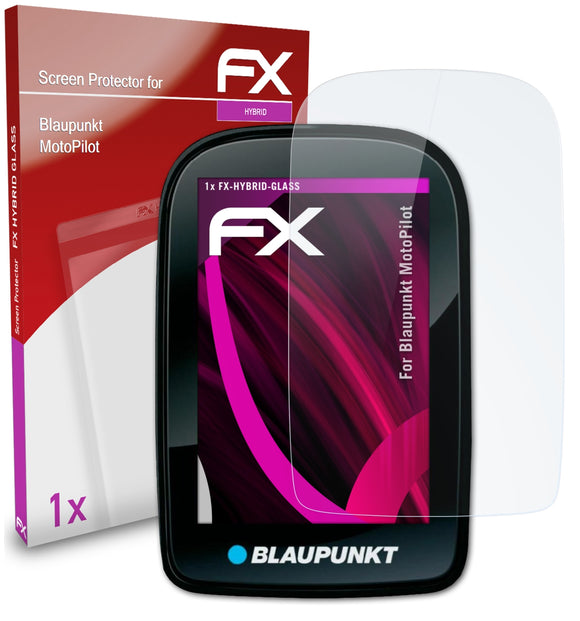 atFoliX FX-Hybrid-Glass Panzerglasfolie für Blaupunkt MotoPilot