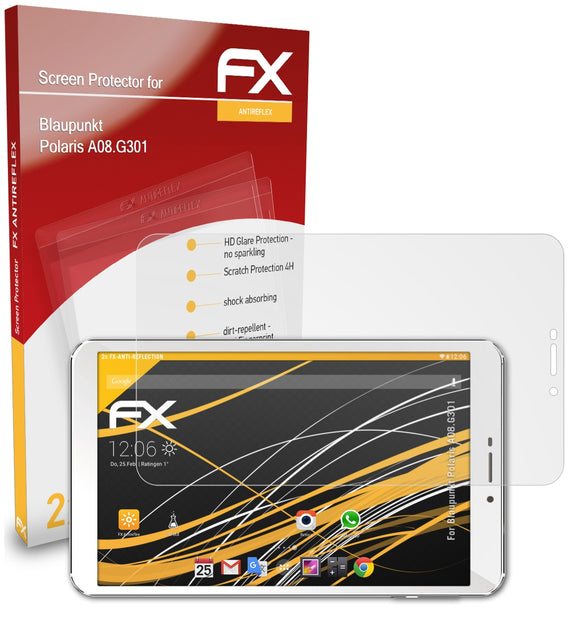 atFoliX FX-Antireflex Displayschutzfolie für Blaupunkt Polaris A08.G301