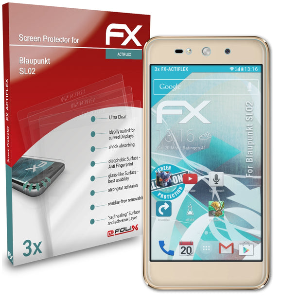 atFoliX FX-ActiFleX Displayschutzfolie für Blaupunkt SL02