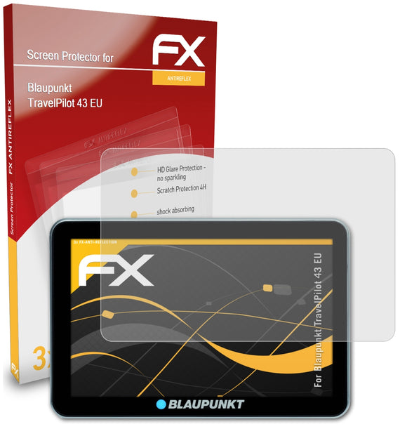 atFoliX FX-Antireflex Displayschutzfolie für Blaupunkt TravelPilot 43 EU