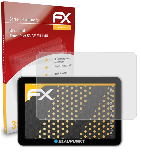 atFoliX FX-Antireflex Displayschutzfolie für Blaupunkt TravelPilot 53 CE EU LMU