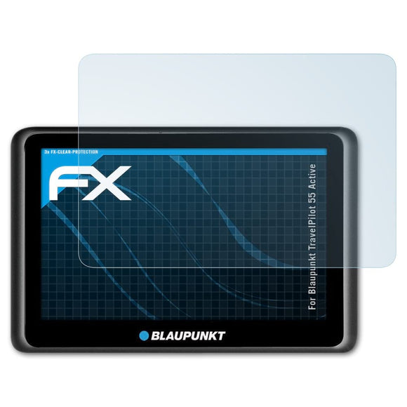 atFoliX FX-Clear Schutzfolie für Blaupunkt TravelPilot 55 Active