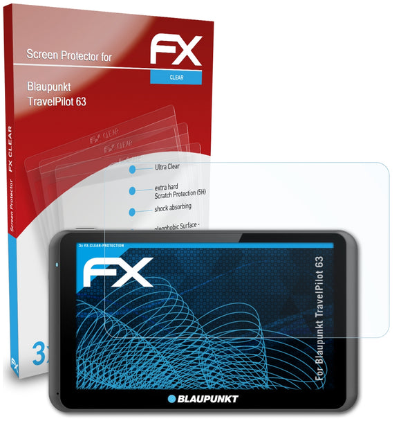 atFoliX FX-Clear Schutzfolie für Blaupunkt TravelPilot 63